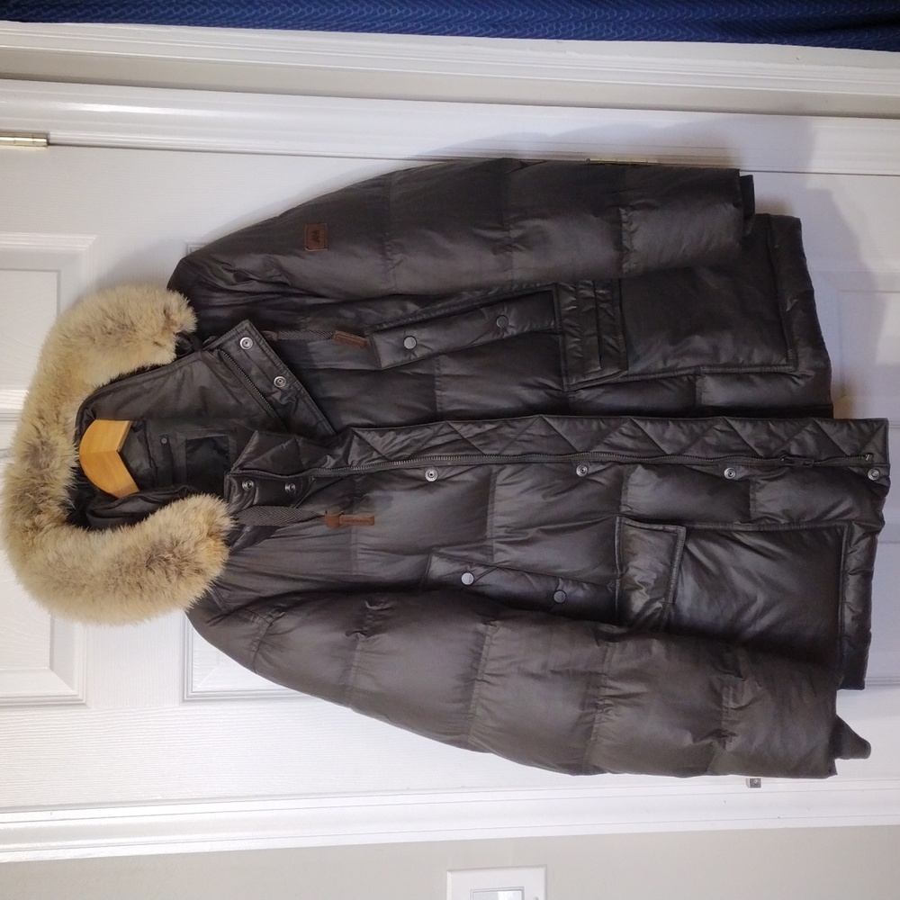 Andrew Marc Highland Coyote Fur Parka